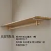 Estante Sólido de Madera en Forma de L Estante de Almacenamiento para Pared Estante de Almacenamiento de Ropa para Dormitorio Armario Abierto Perchero