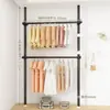Perchero de Pie para Dormitorio, Armario Simple de Estilo Abierto, Alquiler de Habitación, Perchero