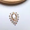 Acessórios de joias banhados a ouro de cobre 18k alta retenção de cor pingente zircônia microcravejada colar pulseira brincos materiais DIY feitos à mão