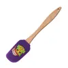 Espátula de Silicone Personalizável para Creme Cabo de Madeira de Faia Espátula para Cozinha, Panificação, Sobremesa, Bolo Série de Natal