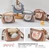Lindo monedero creativo con forma de mochila escolar, bolsa de almacenamiento, bolsa para audífonos, sobre rojo de boca, colgante de mochila escolar, bolsa para identificación para niñas