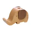 Porta-Canetas Elefante Criativo Suporte para Celular Animal Fofo Suporte para Celular Animal Fofo Base de Madeira Preguiçosa para Celular Logotipo Gravado