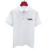 Polo de manga corta transpirable de alta gama, ligero y de lujo, de calidad sólida, estilo nuevo de verano 2025 con logotipo distintivo para hombre.