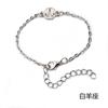 Pulseira de Prata Feminina Japonesa e Coreana Escovada Doze Constelações Pulseira de Prata Estudante Presente Simples Joia de Mão Pulseira Atacado