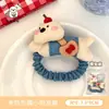 Presilha de Cabelo de Cachorrinho de Tecido Fofo, Scrunchie, Elástico de Cabelo de Boneca Xadrez Estilo Preppy, Corda de Cabelo para Rabo de Cavalo Alto, Presilha para Franja para Meninas