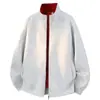 M-8XL, peso pesado 450g2026 Otoño/Invierno Cuello alto Cárdigan Sudadera Casual Chaqueta de Hombre Color Sólido Transfronterizo