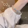 Pulsera de Cristal con Cuentas de Mariposa, Pulsera de Diseño de Alta Gama Ins, Regalo para Novia, Nueva Pulsera de Mejor Amiga de Aspecto Caro