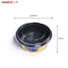 Sanze Caliente 350/500/550/700/1000ml Tazón para Llevar de Plástico para Arroz y Sopa, Apto para Microondas