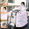 Capa de scooter elétrica à prova de vento, espessa, de flanela, forrada com fleece, à prova d'água, de cobertura total, à prova de chuva para bicicletas elétricas