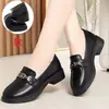 Otoño 2025 Mocasines de Piel Suave para Mujer Zapatos sin Cordones de Suela Suave Zapatos Británicos a Cuadros para Mujer Zapatos de Piel Estilo Nuevo para Mujer