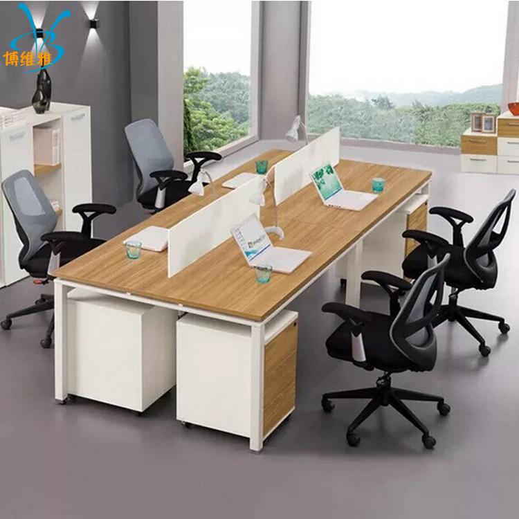 职员办公桌4人位办公桌椅组合6人位屏风隔断员工位简约现代2人位