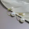 Aretes de Perla Roja para el Año de Tu Nacimiento, Aretes de Diseño Exquisito y Versátil, Aretes Redondos de Diseño Retro Simple