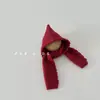 Gorro y bufanda cálidos de otoño e invierno todo en uno para niños y niñas, color liso, combinable, gorro tipo chal, gorro de lana tejido, invierno
