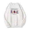 Sudadera de Cuello Redondo Estilo Nuevo Otoño e Invierno Estilo Americano Diseño de Moda Ropa Exterior Casual Versátil Top Holgado Chaqueta para Mujer