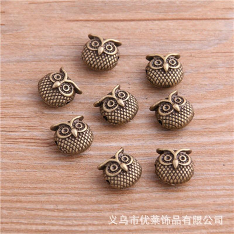 8pcs-11-11mm-Two-Color-Owl-Bea