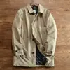 Comercio Exterior 2026 Otoño/Invierno Chaqueta Casual de Negocios para Hombre para el Trabajo Cortavientos Talla Grande Mediana Larga Abrigo Acolchado Ropa de Abrigo Hombre