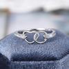 Cao Shi Anillo Nuevo Simple Japonés y Coreano para Mujer, Anillo con Diseño de Corazón, Joyería Popular de Moda Normcore
