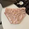 Sino Dourado~ Calcinhas Triângulo de Renda Sexy Estilo Japonês para Mulheres, Tanga de Renda Vazada para Meninas