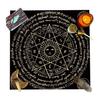 Toalha de Mesa de Tarô 12 Constelações Pano de Tarô Transfronteiriço Lua Trifásica Pano de Altar Decoração de Tarô Personalizado Ins