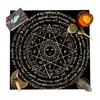 12 Signos del Zodíaco Mantel de Tarot Tela de Tarot Transfronterizo Luna de Tres Fases Tela de Altar Decoración de Tarot Hecho a Medida