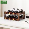 Adega personalizada, suporte de exibição de vinhos, prateleira de armário de vinhos, grade para várias garrafas para armazenamento de vinhos, organizador de mesa simples