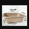 Caja de Embalaje Octagonal Desechable de Papel Kraft, Lonchera Rectangular, Empaque para Llevar de Frutas, Caja de Papel para Comida Ligera de Sándwich