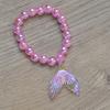 Pulsera de cuentas de cristal de imitación nueva Pulsera arcoíris para niños Pulsera de concha Pulsera de cola de sirena Pulsera de mariposa Pulsera para niños