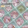 10mm Corte Antigo Quadrado Gordo Alta Qualidade Material K9 Joias para Nail Art Base Pontiaguda Diamante de Forma Especial Diamante para Nail Art Usável Atacado de Diamantes para Nail Art