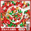 Decoração de Bolo de Natal Contas de Açúcar Atacado Basto de Natal Comestível Contas de Floco de Neve Azul e Branco Ingredientes para Assar Sobremesas