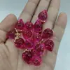 Cuentas colgantes de fresa de resina lindas estilo japonés materiales para abalorios DIY hechos a mano para collares, pulseras y accesorios