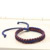 Accesorios antiguos de cuerda lisa tejida a mano con colores a juego, cuerda de mano, nuevo material, pequeña bolsa de tela, línea plana, pulsera Bodhi