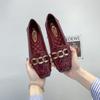 Couro Macio Sola Macia Couro Genuíno Sapatilhas Outono Novo Verniz Sapatos Feijão Boca Rasa Casual Versátil Mocassins Sapatos para Mulheres