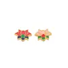 Cuentas Espaciadoras de Esmalte Dorado Estilo Antiguo de Alta Retención de Color, Cuentas Chinas con Agujero Pasante de Flor de Loto para Pulseras y Accesorios de Collar para Mujer