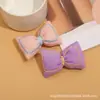 Zapatos y Calcetines de Cuadros Diagonales Marrones con Lazo para Niñas Japonesas y Coreanas Accesorios Decorativos Suaves Lindos Accesorios para el Cabello Accesorios de Broche Velcro