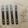 Clipe de Fixação de Cesta Traseira para Bicicleta Mountain Bike, Placa Metálica de Cesta Traseira para Bicicleta, Placa de Montagem de Baú Traseiro para Motocicleta, Clipe de Fixação de Cadeirinha de Bebê