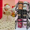 Té de leche de oro puro 999, hamburguesa, papas fritas, colgante de oro, serie de bolsos tipo cubo vintage, promociones de tienda de hamburguesas y pollo frito para atraer clientes