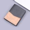 Carteira Vertical Masculina Carteira Masculina Couro Macio Carteira Curta Dobrável Bolsa para Dólar Estudante Dobrável Nicho Masculino