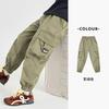 Calça Cargo Masculina Duoduo Estilo Montanha Outdoor 2026 Nova Coleção Primavera e Outono Calças Infantis para Crianças Maiores Roupa de Outono Estilosa