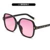 Gafas de Sol de Moda 2026 con Montura Grande, Mismo Estilo que las Gafas de Sol de la Celebridad de Internet, Gafas de Sol de Alta Gama para Mujer para Conducir, Protección Solar y contra Rayos Ultravioleta