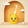 Vaso para Cepillo de Dientes Infantil, Portacepillos de Dientes para Bebé Lindo de Dibujos Animados, Vaso para Enjuague Bucal de Niña, Vaso para Lavar, Patito Amarillo, Grado Alimenticio