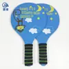 Raqueta de bádminton de tres pelos, raqueta de bádminton de madera, venta directa de fábrica