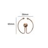 Pin de aleación irregular para cuello, anti-exposición, aguja en forma de U, hebilla de cintura desmontable en espiral, pin con forma para traje de baño