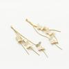 Colgante de borla de mariposa chapado en cobre 14K con retención de color oro real accesorios para aretes DIY material chapado en oro colgante productos semiacabados
