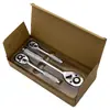 Nova Chave de Catraca de Soquete 1/2 Grande 3/8 Média 1/4 Chave Rápida Ferramentas de Reparo Automotivo Conjunto de 3 Peças