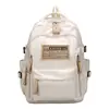 Mochila de Gran Capacidad Transfronteriza 2024 Nueva Simple Letra Mochila Escolar para Estudiante de Secundaria Mochila de Viaje Ligera de Moda