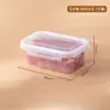 Caixa Hermética de Frescura com um Botão e Tampa, Caixa de Armazenamento para Geladeira de Cozinha Doméstica, Grande Capacidade para Carne Congelada, Caixa de Classificação e Embalagem de Frutas e Legumes