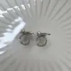 Pendientes de Elfo Mariposa con Perla de Diamante Moda Diseño de Nicho Sentido Avanzado Clip para Hélice Auricular Salida de Fábrica