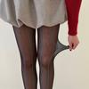 Orejas de Trigo Azul Rayas Verticales Sexy Chicas Calientes Seda Negra Blanco Puro Vintage Jacquard Base Calcetines para Mujer Primavera y Verano Nuevo
