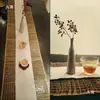 Mantel de Tela de Ramio Hecho a Mano para Verano, Posavasos, Fondo de Tela de Lino, Decoración DIY, Cortina Enrollable Ajustable, Tela para Entrada