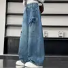 Pantalones para Niñas para Primavera y Otoño 2026 Nuevo Estilo Pantalones Largos de Mezclilla de Pierna Ancha para Niños Pantalones Casuales Elegantes de Pierna Recta para Niñas Mayores